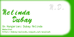melinda dubay business card